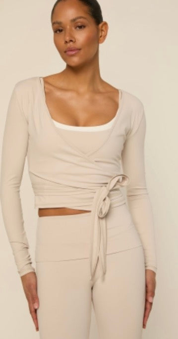 THE LOLA CLUB Bruna wrap top