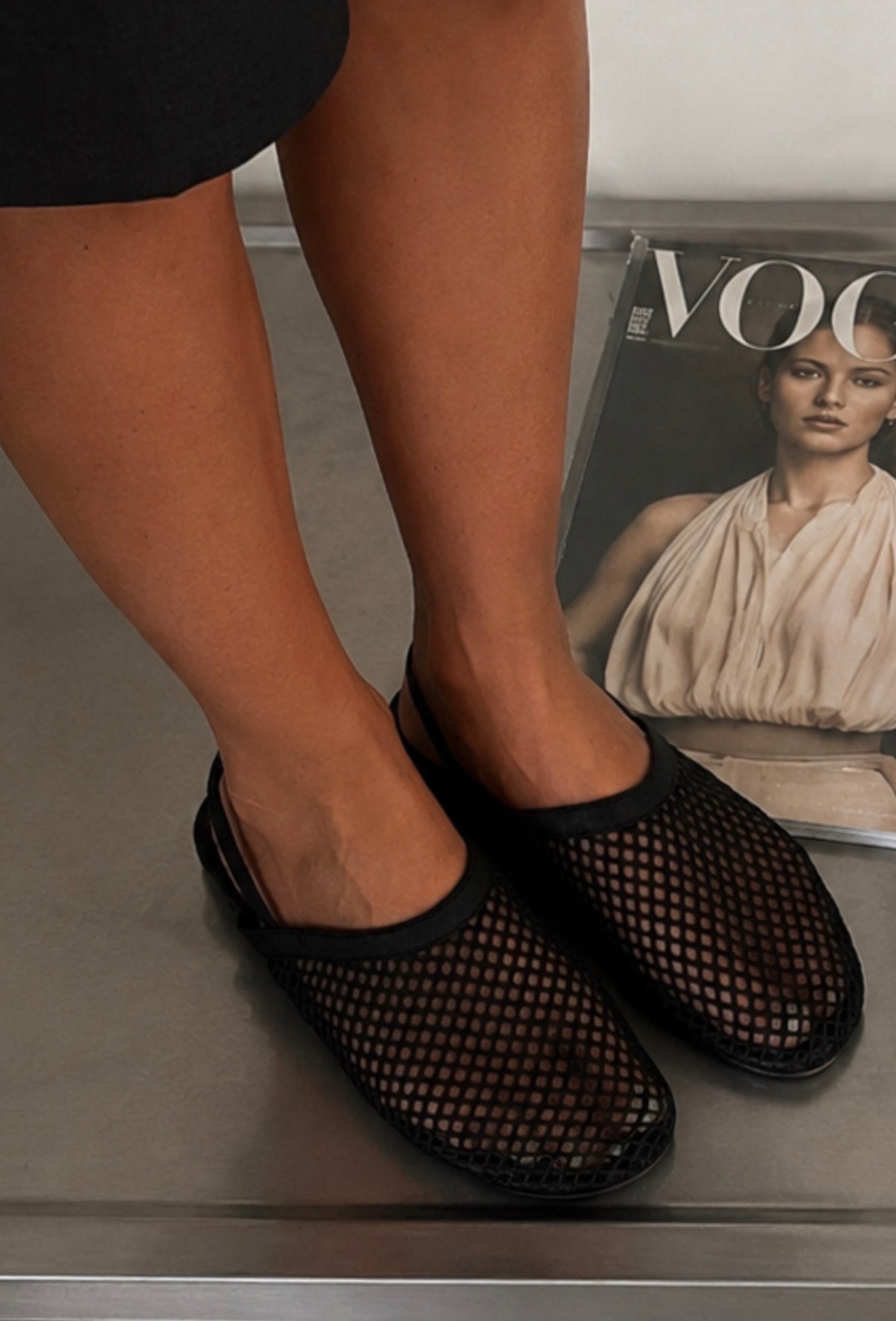 STIJL STUDIO mesh ballerinas