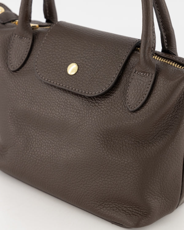 STIJL STUDIO Chantal tas leer donkerbruin