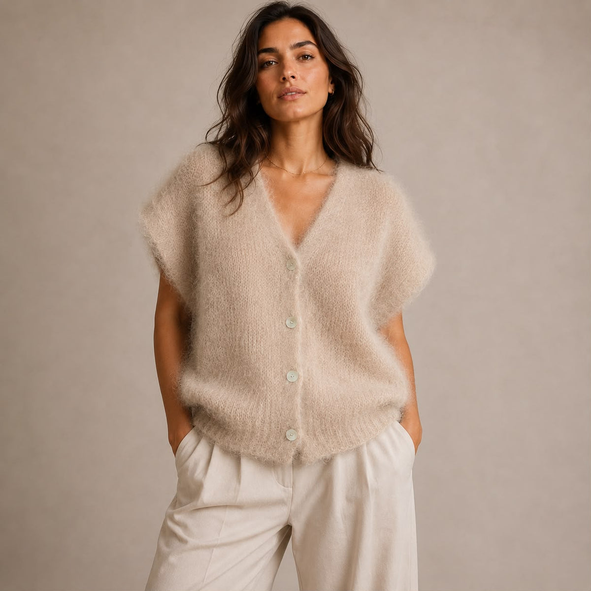 STIJL STUDIO gilet mohair