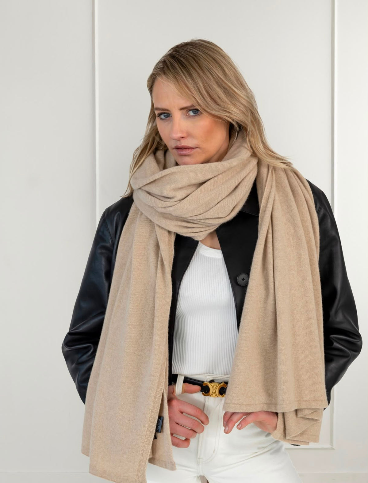 SJAALMANIA Cosy Chic Sjaal Light Beige