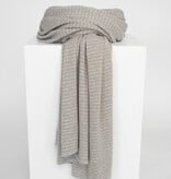 SJAALMANIA Cosy Chic  sjaal stripes pearl grey / sand