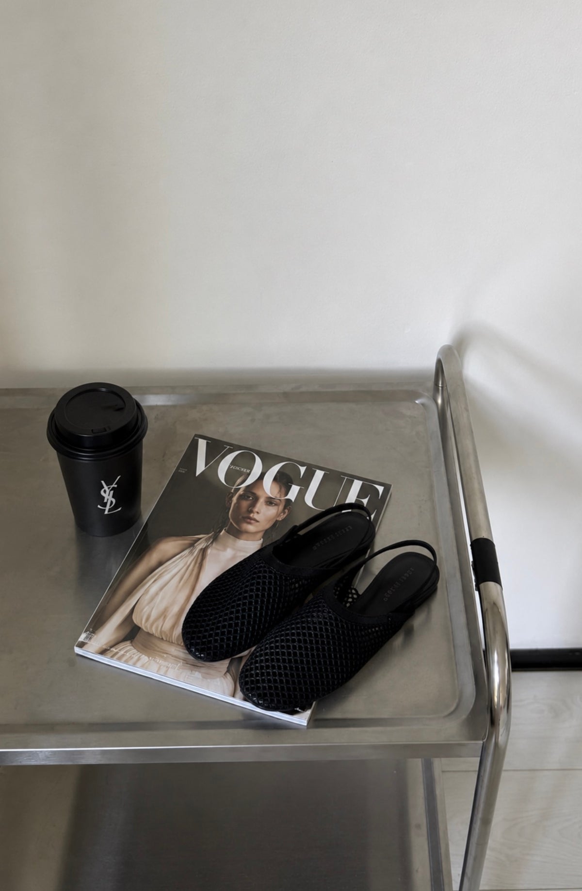 STIJL STUDIO mesh ballerinas