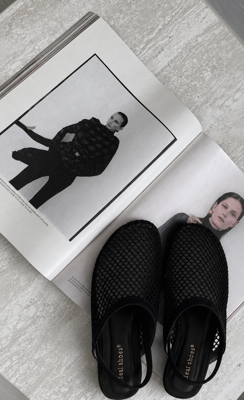 STIJL STUDIO mesh ballerinas
